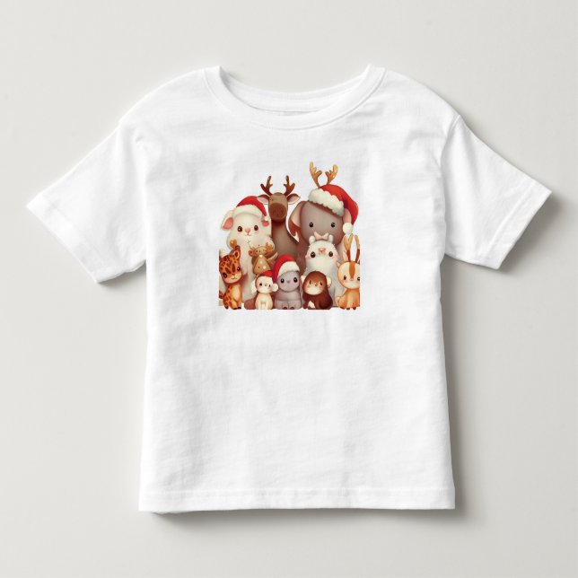 Camiseta Animais de Natal 3 (Frente)
