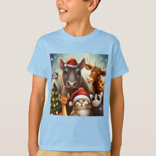Camiseta Animais de Natal 6
