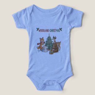 Camiseta Animais de Natal Adoráveis da Floresta - Floresta