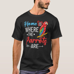 Camiseta Animais de papagaio Engraçados Veterinários Azuis