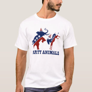 Camiseta Animais de partido Democratas e republicanos