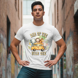 Camiseta Animais de safári de aniversário do pai dos menino