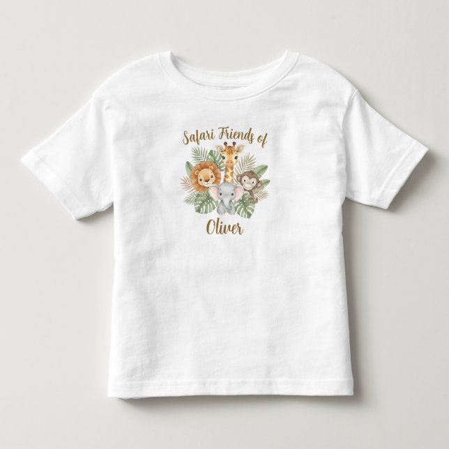 Camiseta Animais de Safari Fofos Bebês  (Frente)