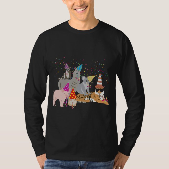 Camiseta Animais de Triagem - Animais de Corte com Festa (Frente)