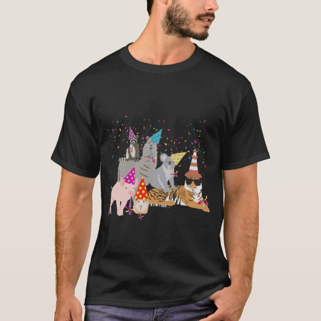 Camiseta Animais de Triagem - Animais de Corte com Festa (Frente)