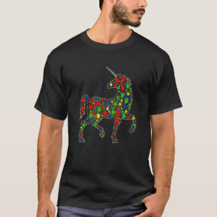Camiseta Animais de Unicórnio Engraçados Peças de Quebra-Ca