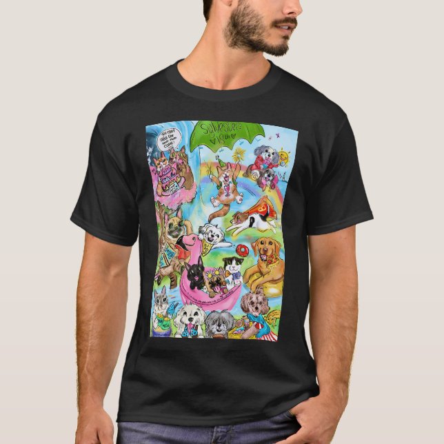 Camiseta Animais de Verão (Frente)