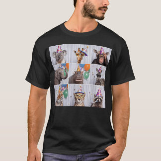 Camiseta Animais de Zoológico Divertidos Safari de Vida Sel