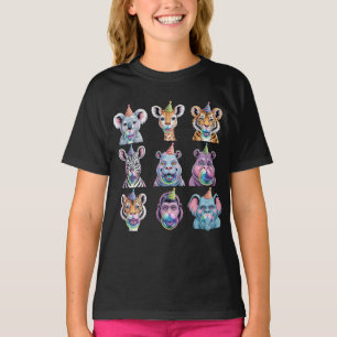 Camiseta Animais de Zoológico Festa de Aniversário Dia do Z