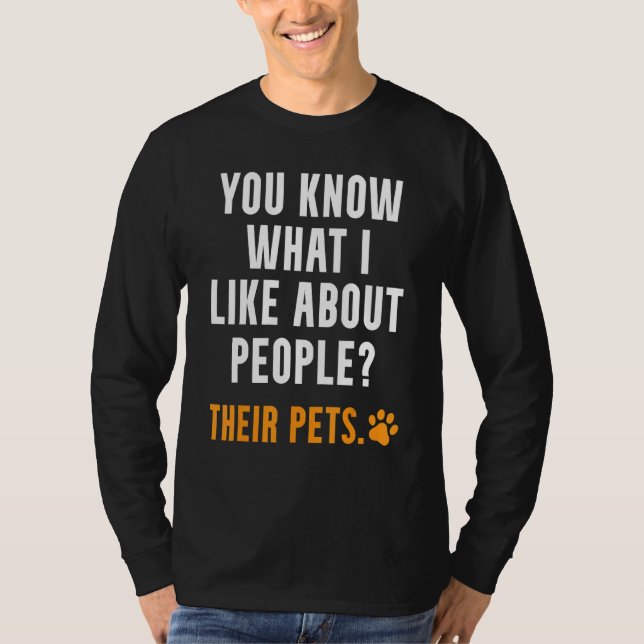 Camiseta Animais Dizendo Que Gosto De Animais (Frente)