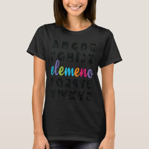Camiseta Animais do Alfabeto ABC Elemeno Pré-Escolar Jardim