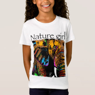 Camiseta Animais do arco-íris de elefante da natureza