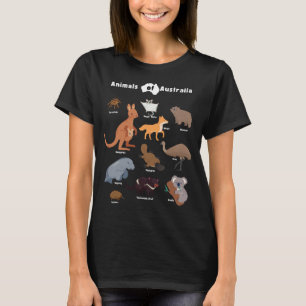 Camiseta Animais do diafragma australiano Aussie Wildlife