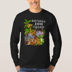 Camiseta Animais do Jardim Zoológico de Aniversário Safari