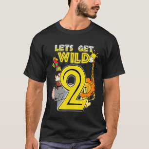 Camiseta Animais do Jardim Zoológico Safari, 2 anos, segund