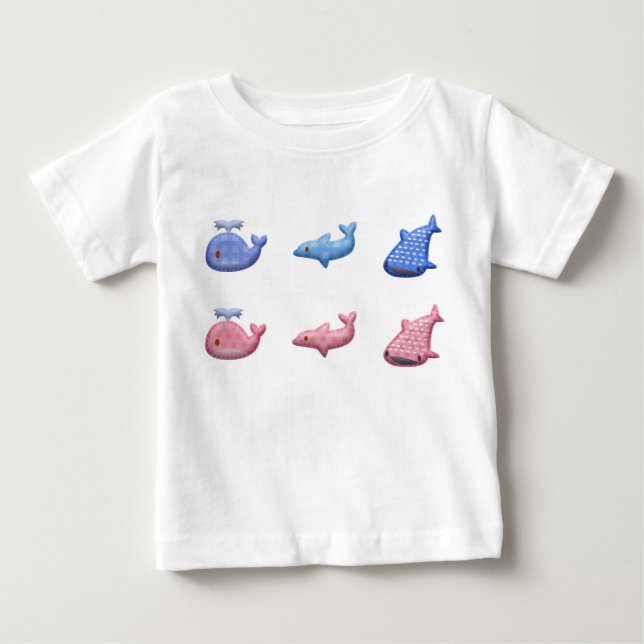 Camiseta Animais do Mar de Kawaii (Frente)