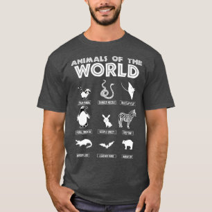 Camiseta Animais Do Mundo Engraçados