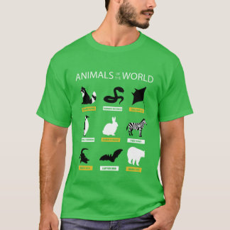 Camiseta Animais Do Mundo Meme Animais Raros menina