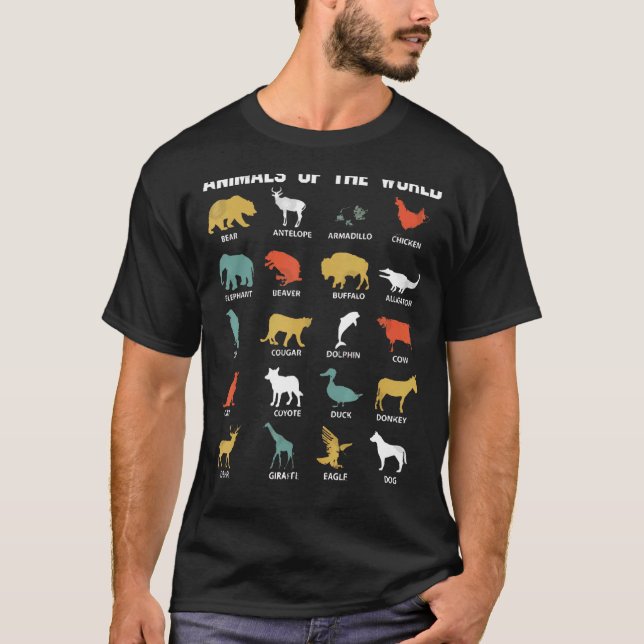 Camiseta Animais do Mundo Raros (Frente)