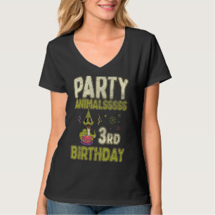 Camiseta Animais do Partido aniversário de 3 anos Cobra Phy