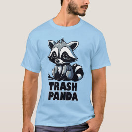 Camiseta Animais do Raccoon Engraçados Trash Piadas de Pand