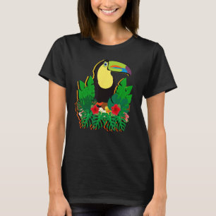 Camiseta Animais do Zoo Selvagem Exóticos Pássaros Tropicai