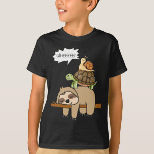 Camiseta Animais do zoológico presente performance de lesma