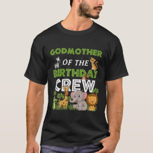 Camiseta Animais do Zoológico Safari Madrinha Aniversário E