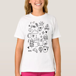 Camiseta Animais e Natureza Fofa em Desenhos para Crianças