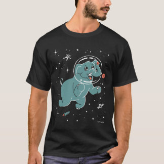 Camiseta Animais Elefantes No Espaço