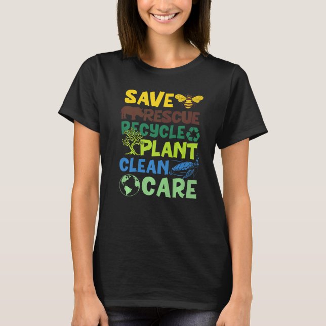 Camiseta Animais Emergentes Abelhas de Salvamento de Animai (Frente)