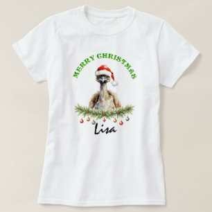Camiseta Animais Emu Natal Oz Feminino Correspondente