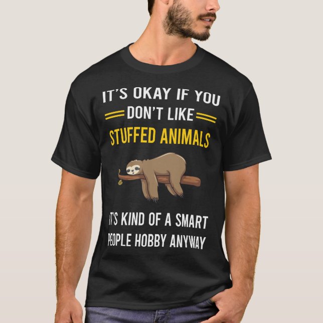 Camiseta Animais Enchidos De Pessoas Inteligentes (Frente)