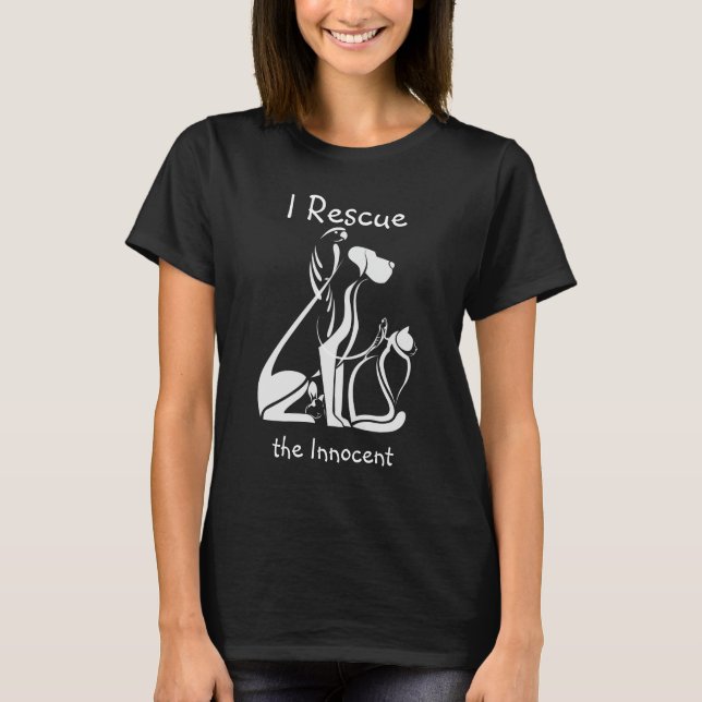 Camiseta Animais Estilizados De Emergência Animal (Frente)
