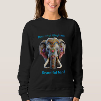 Camiseta animais exóticos Elefante Mente Bonita Col Tibetan