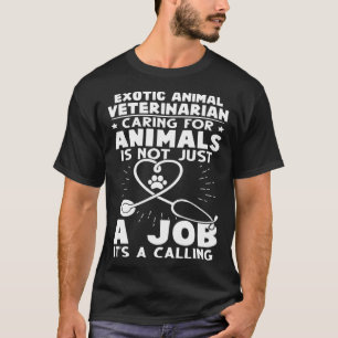 Camiseta Animais Exóticos Veterinários Que Cuidam De Animai