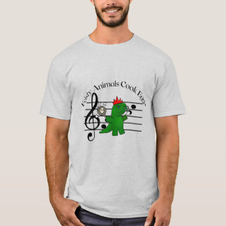 Camiseta Animais Feitos Cozinhar Ovos Camisa-T