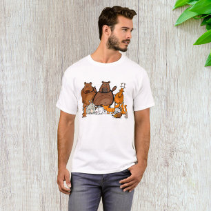 Camiseta Animais Florestais Engraçados