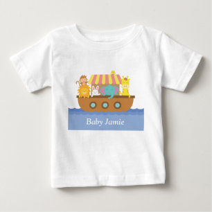 Camiseta Animais Fofos, Arca de Noé, para bebês