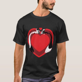 Camiseta Animais fofos do dia dos namorados