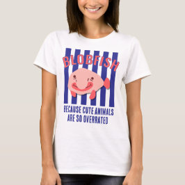 Camiseta Animais Fofos Superestimados Texto Personalizado D