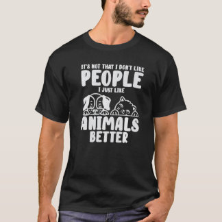 Camiseta Animais Melhor Introvertido Distanciamento Social 
