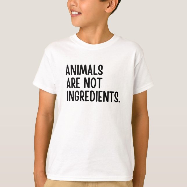 Camiseta Animais Não São Ingredientes (Frente)