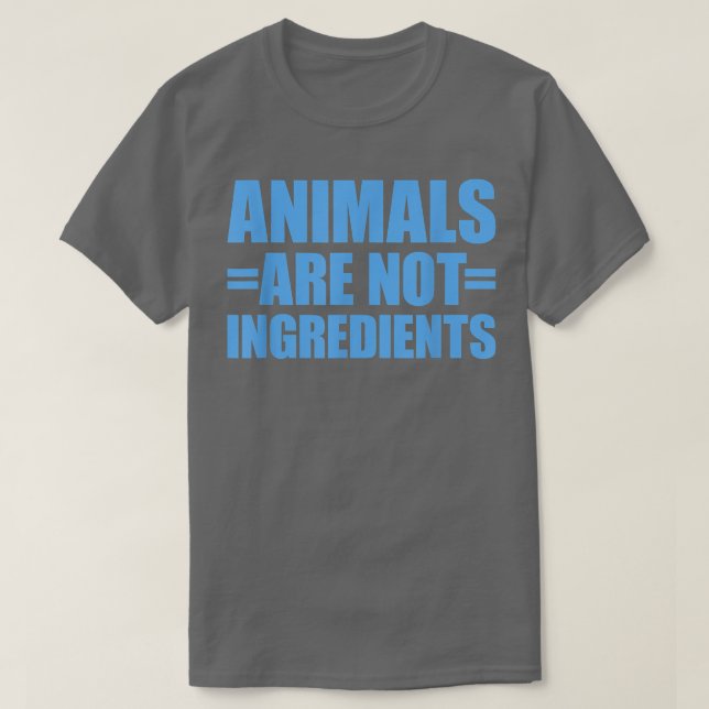 Camiseta Animais Não São Ingredientes 56 (Frente do Design)