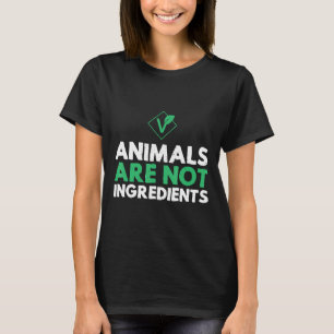 Camiseta Animais Não São Ingredientes Animais Certo Vegan