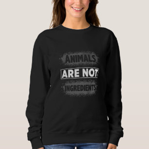 Camiseta Animais Não São Ingredientes Comida Vegana Vida Sa