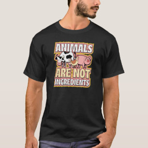 Camiseta Animais Não São Ingredientes Éticos Pro Vegan Advo