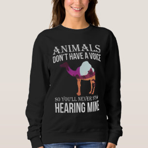 Camiseta Animais Não Têm Voz Então Você Nunca Vai Parar