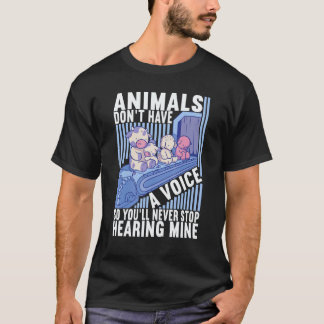 Camiseta Animais Não Têm Voz Vegano Veggie Veganismo