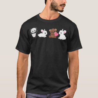 Camiseta Animais panda coelho urso ativista dos direitos do
